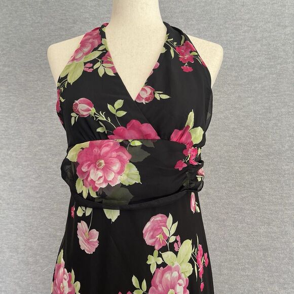 Speechless Babydoll Floral Dress Size 10 Y2K Fairy Goth Dark Romantic Juniors 13 - Picture 5 of 13